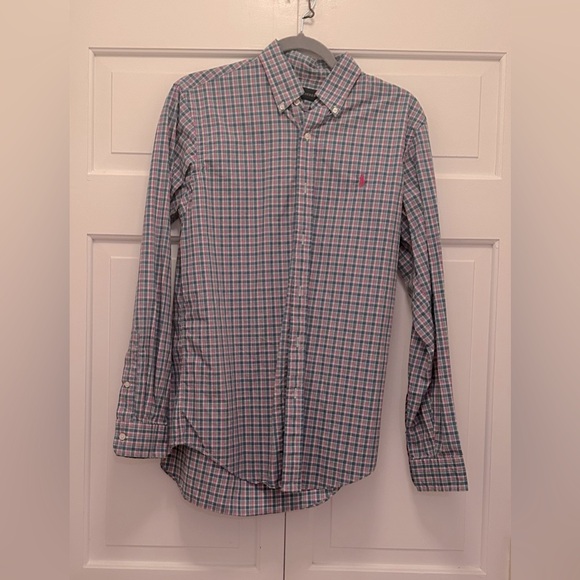 Ralph Lauren Men's Plaid (Blue, Pink, Green) Button Down Shirt - Picture 1 of 5